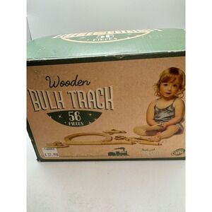 Carls Wooden Bulk Track 53 Piece Train Set has 53 pcs not 56